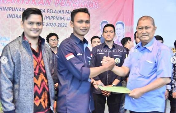 Wabup H.Syamsuddin Uti, Lantik Pengurus HIPPMIH Jakarta Periode 2020-2021, Mahasiswa Harus mampu menjadi Agen perubahan. 