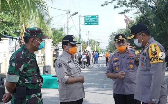 Tim Gugus Tugas Pencegahan Covid 19 Yang Di Pimpin HM Wardan Laksanakan Penyemprotan Disinfektan