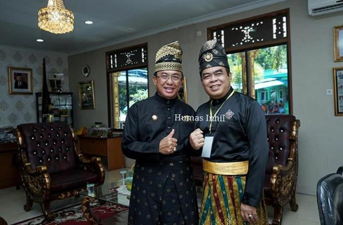 Bupati Inhil HM Wardan Hadiri Tepuk Tepung Tawar Komjen. Pol. Dr. Gatot Eddy Pramono