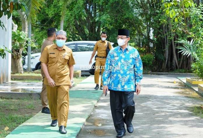 Bupati Indragiri Hilir HM Wardan Peringati Hari Otonomi Daerah Ke XXV Secara Virtual