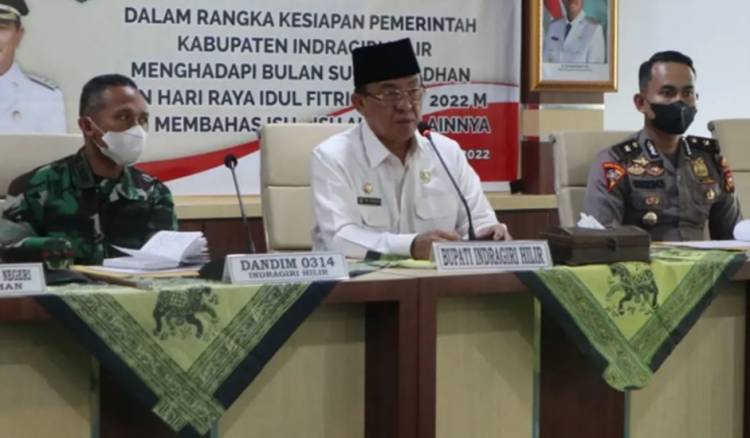 Bupati HM.Wardan Pimpin Rapat Menghadapi Bulan Ramadan dan Peringatan Hari Raya Idul Fitri 1444 H