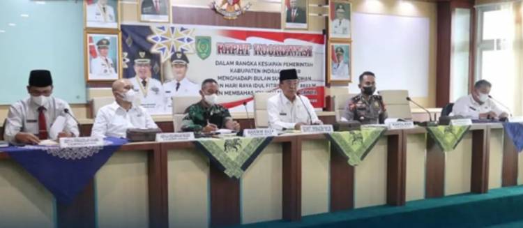 Bupati HM.Wardan Pimpin Rapat Menghadapi Bulan Ramadan dan Peringatan Hari Raya Idul Fitri 1444 H