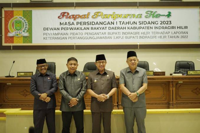 Di Bulan Penuh Berkat DPRD Inhil Taja Paripurna ke-4 Tahun 2023 pada Ramadhan ke-12