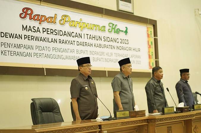 Di Bulan Penuh Berkat DPRD Inhil Taja Paripurna ke-4 Tahun 2023 pada Ramadhan ke-12