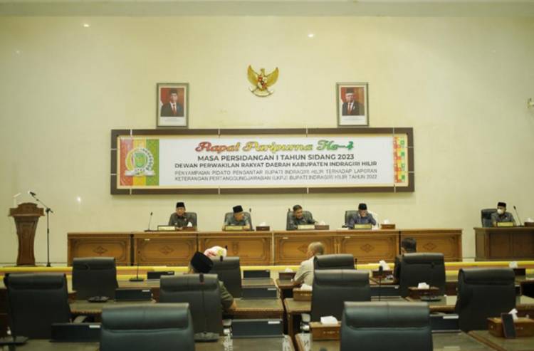 Di Bulan Penuh Berkat DPRD Inhil Taja Paripurna ke-4 Tahun 2023 pada Ramadhan ke-12