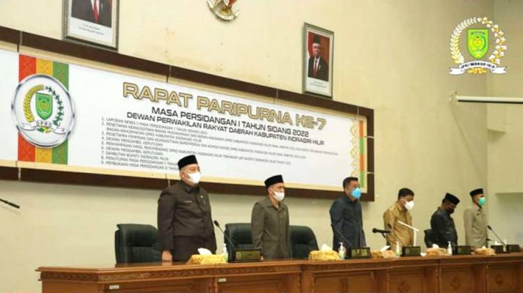 Wakil Ketua I DPRD Inhil Pimpin Rapat Paripurna ke-7