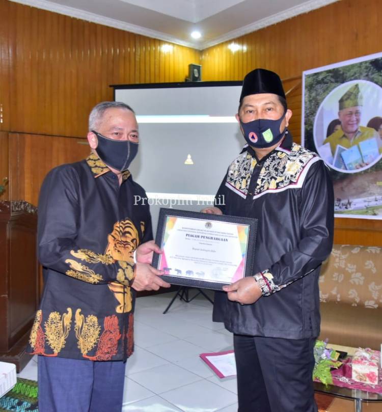 Wabup H.Syamsuddin Uti, Terima Penghargaan dari KLHK RI