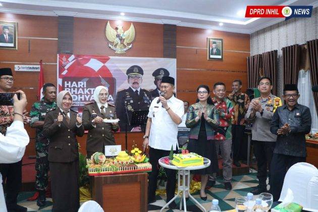 Wakil Ketua DPRD Inhil Beserta Setwan Inhil Hadiri Hari Bhakti Adhyaksa ke-62 di Kejari Inhil