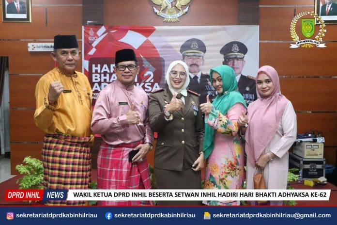 Wakil Ketua DPRD Inhil Beserta Setwan Inhil Hadiri Hari Bhakti Adhyaksa ke-62 di Kejari Inhil