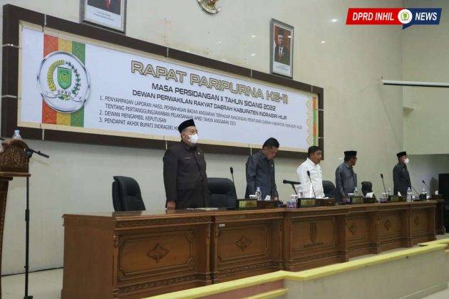 DPRD Inhil Laksanakan Rapat Paripurna ke-11, Agendakan 3 Hal Ini