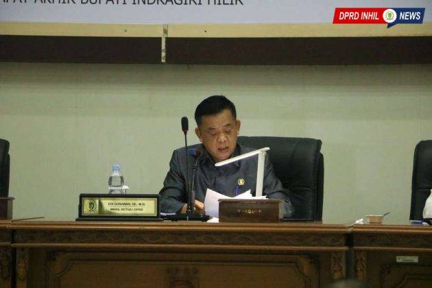 DPRD Inhil Laksanakan Rapat Paripurna ke-11, Agendakan 3 Hal Ini