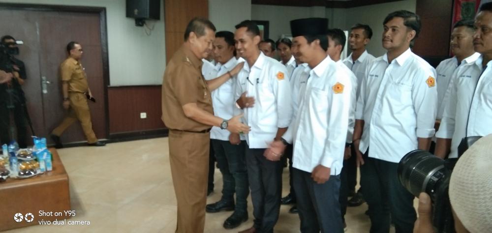Wakil Bupati Indragiri Hilir H Syamsuddin Uti Kukuhkan Forum Komunikasi Wartawan Inhil