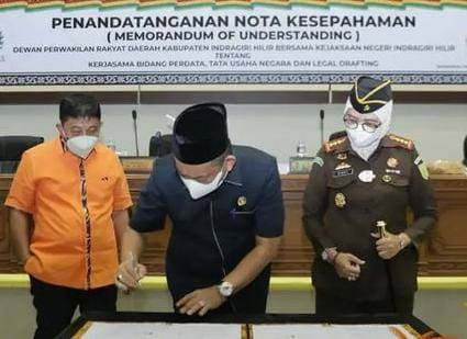 Dewan Perwakilan Rakyat(DPRD) Kab Inhil Memorondum Of Understanding(MOU)