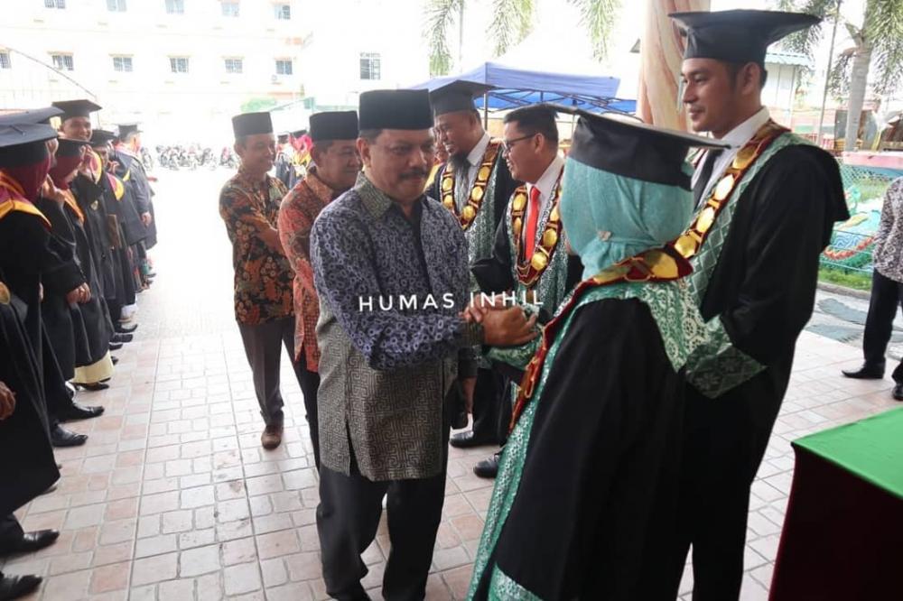 H Syaid Syarifudfin Sekdakab Inhil Hadiri Wisuda Institut Agama Islam Ar Risalah Inhil