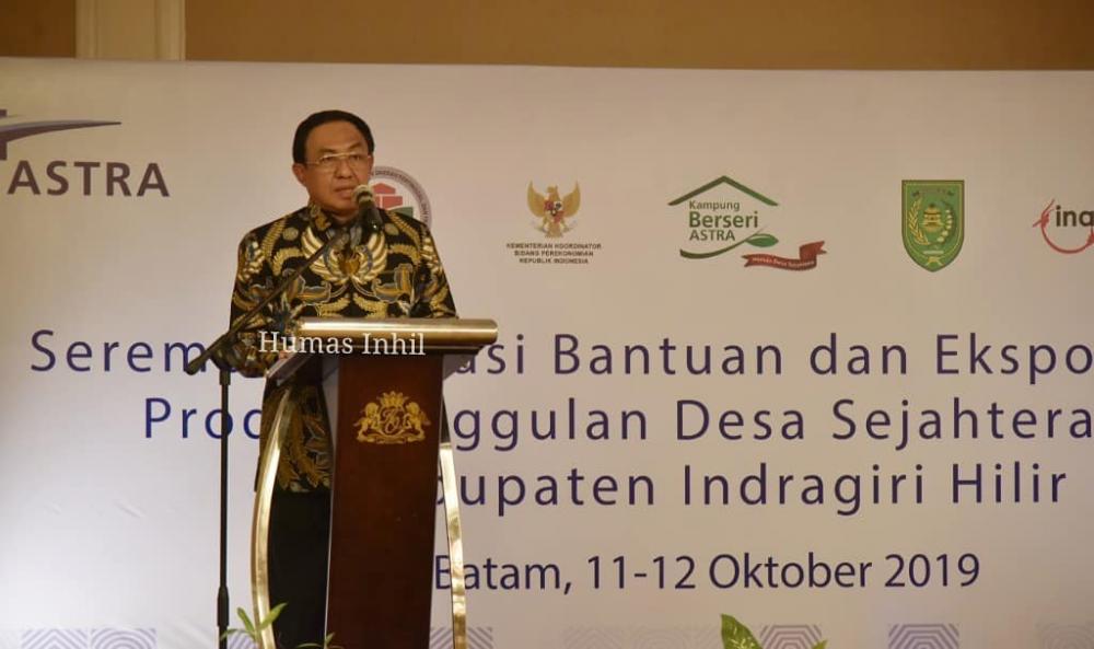 Bupati Inhil HM Wardan Dengan Kampung Berseri Mampu Meningkatkan Perekonimian Masyarakat