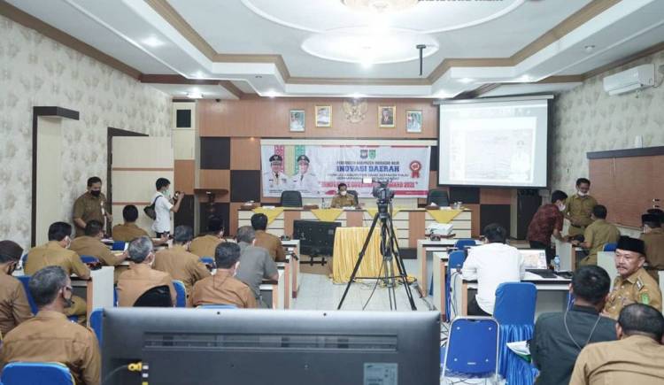 IGA Award 2021 Masuk Dalam Penilaian, Bupati HM. Wardan Presentasi Inovasi Inhi