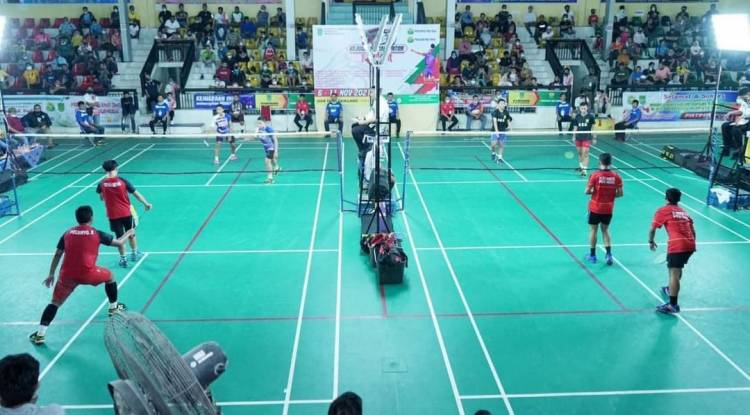 Kejurpov Badminton Inhil Tahun 2021, Resmi Ditutup Bupati HM. Wardan