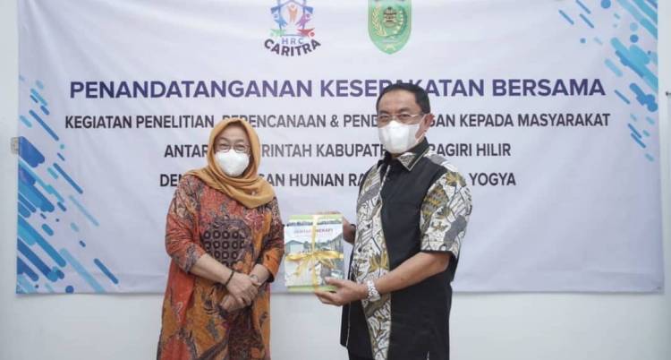 Bupati Inhil HM Wardan Menghadiri Penandatangan Kesepakatan Bersama dengan Yayasan HRC
