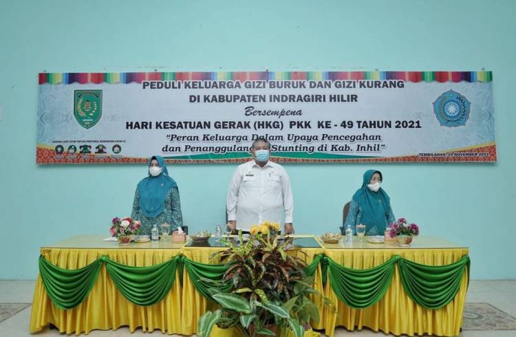 Setda InhilDrs. H. Afrizal, MP Hadiri Peduli Keluarga Gizi Buruk dan Keluarga Gizi Kurang