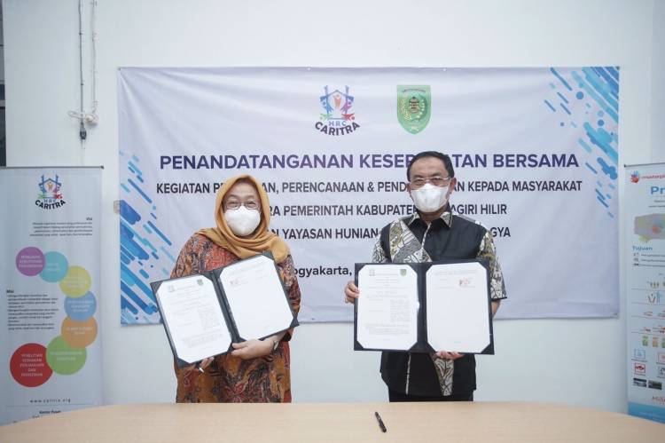 Bupati Inhil HM Wardan Menghadiri Penandatangan Kesepakatan Bersama dengan Yayasan HRC
