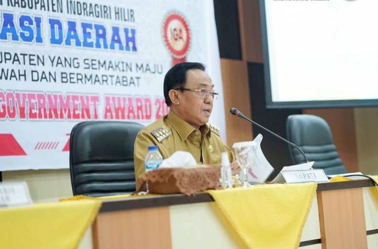 IGA Award 2021 Masuk Dalam Penilaian, Bupati HM. Wardan Presentasi Inovasi Inhil