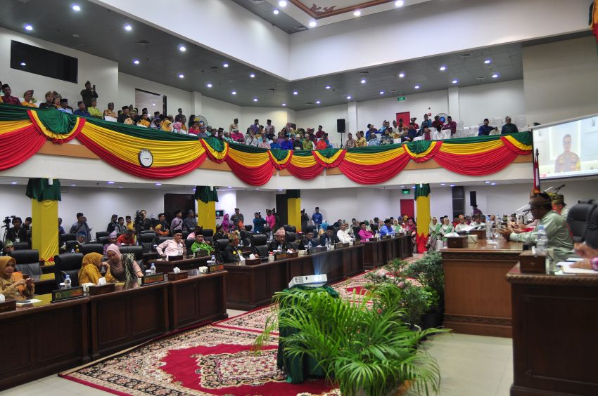 DPRD Gelar Rapat Paripurna Milad Ke 59 Kabupaten Indragiri Hilir