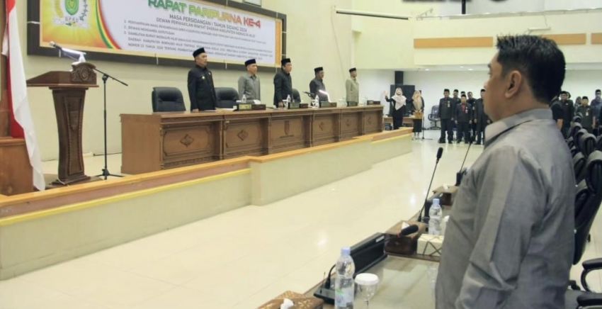Hadiri Rapat Paripurna Pj. Bupati Herman Penyampaian Rekomendasi DPRD Inhil Terhadap LKPJ Bupati Tahun Anggaran 2023