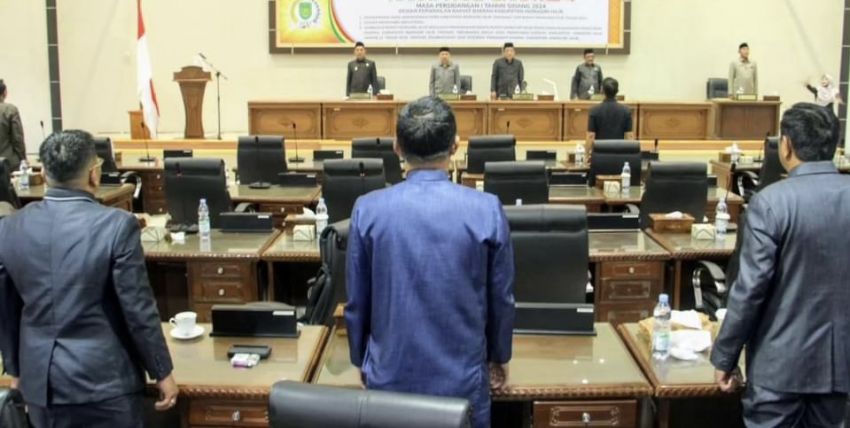 Hadiri Rapat Paripurna Pj. Bupati Herman Penyampaian Rekomendasi DPRD Inhil Terhadap LKPJ Bupati Tahun Anggaran 2023