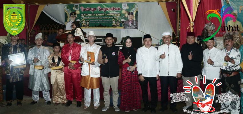 Festival Pengantin Sahur Pj Bupati Inhil Herman Atas Nama Pemkab Memberikan Apreseasi Pada Masyarakat Desa Pulau Palas