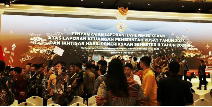 Pj Bupati Inhil Herman Ikuti Penyerahan LHP LKPP Dan ILHP Tahun 2023 Di Hadiri Presiden Jokowi