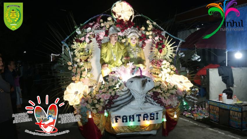 Festival Pengantin Sahur Pj Bupati Inhil Herman Atas Nama Pemkab Memberikan Apreseasi Pada Masyarakat Desa Pulau Palas