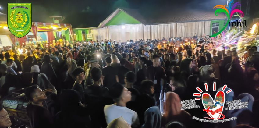 Festival Pengantin Sahur Pj Bupati Inhil Herman Atas Nama Pemkab Memberikan Apreseasi Pada Masyarakat Desa Pulau Palas