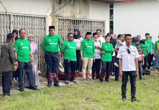 Pj Bupati Herman Menghadiri Penyembelihan Hewan Qurban Di Lingkungan Pemkab Inhil
