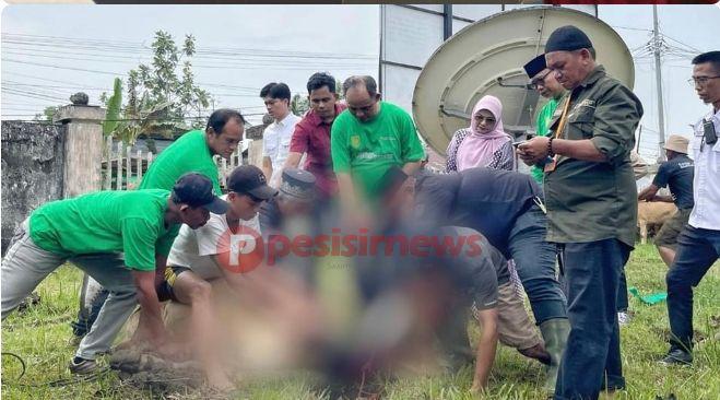 Pj Bupati Herman Menghadiri Penyembelihan Hewan Qurban Di Lingkungan Pemkab Inhil