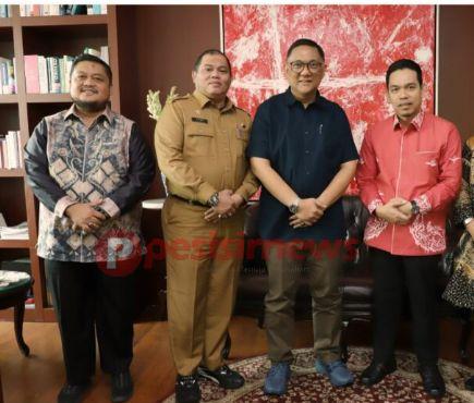 Pj Bupati Inhil Erisman Yahya Jemput Sambangi BAPPENAS RI Upaya Percepatan Pembangunan Daerah
