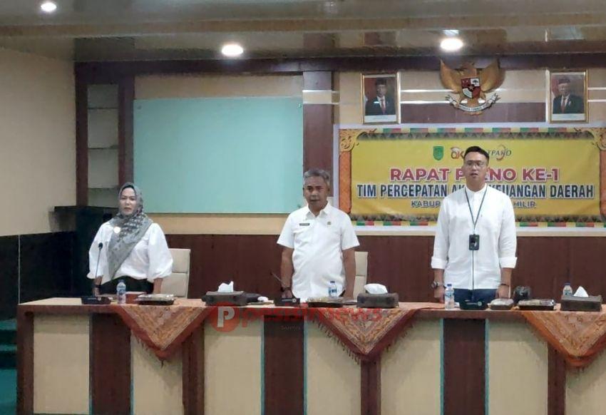 Pj Bupati Inhil Erisman Yahya Yang Diwakili Junaidi Ismail Buka Rapat Pleno 1 TPAKD