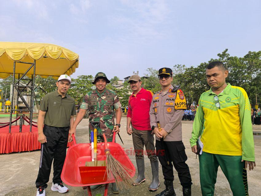 Pj Bupati Erisman Yahya dan Forkopimda Inhil Turun Langsung Kegiatan Kamis Bersih