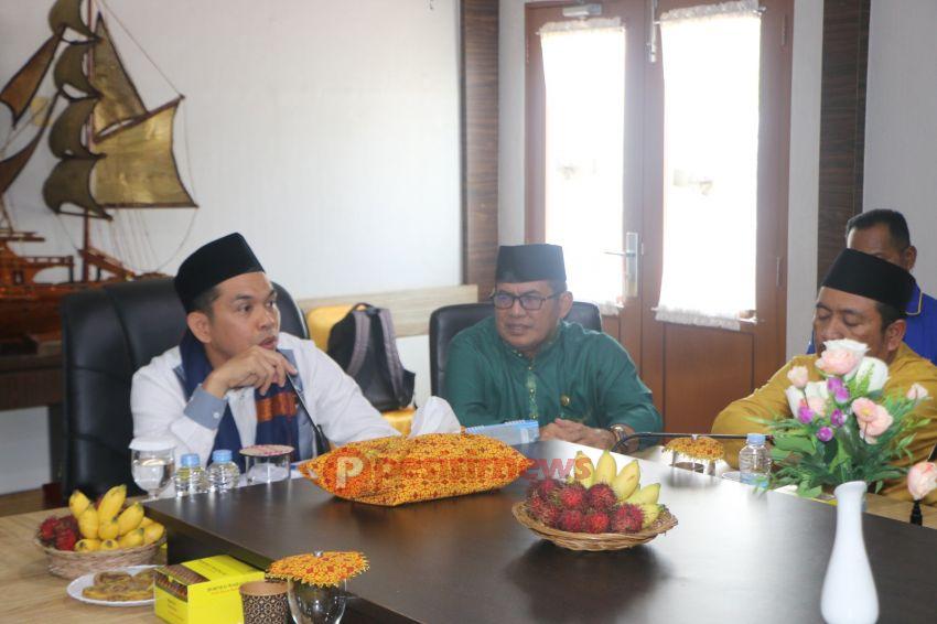 Audiensi Bersama KNPI dan OKP, Pj Bupati H Erisman Yahya Ajak Jaga Kondusifitas Pilkada