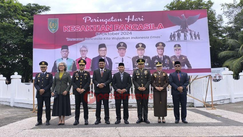 Pj Bupati Inhil Erisman Yahya Yang Diwakili Muammar Gaddafi Peringati Hari Kesaktian Panca Sila