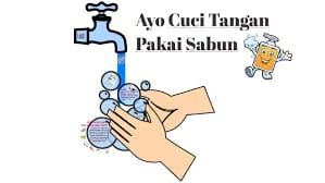Dinkes Inhil Paparkan 6 Langkah Cuci Tangan Pakai Sabun dan 5 Waktu CTPS