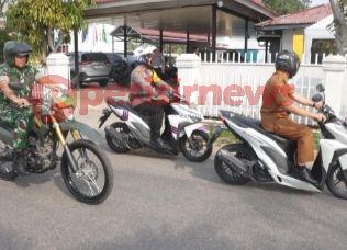 Pj Bupati Inhil Erisman Yahya Apel dalam rangka kesipan pengamanan penetapan dan pengundian nomor urut Calon Bupati Dan Wakil Bupati tahun 2024
