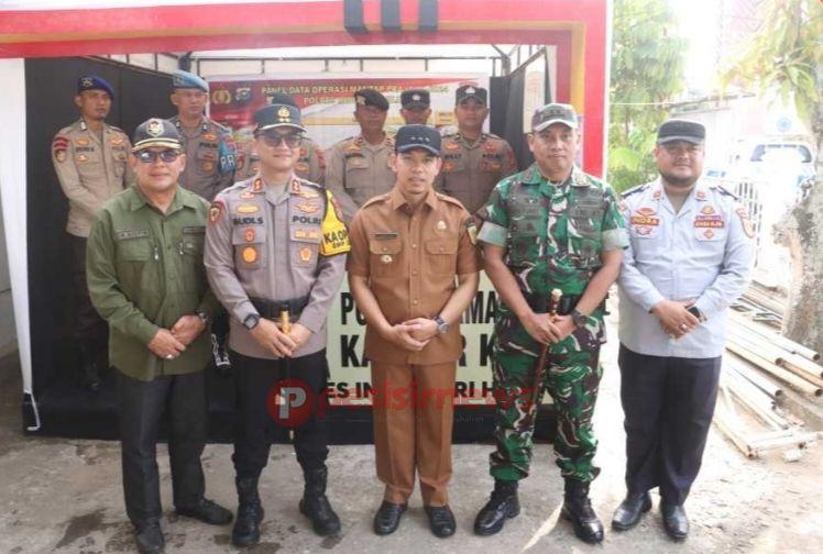 Pj Bupati Inhil Erisman Yahya Apel dalam rangka kesipan pengamanan penetapan dan pengundian nomor urut Calon Bupati Dan Wakil Bupati tahun 2024