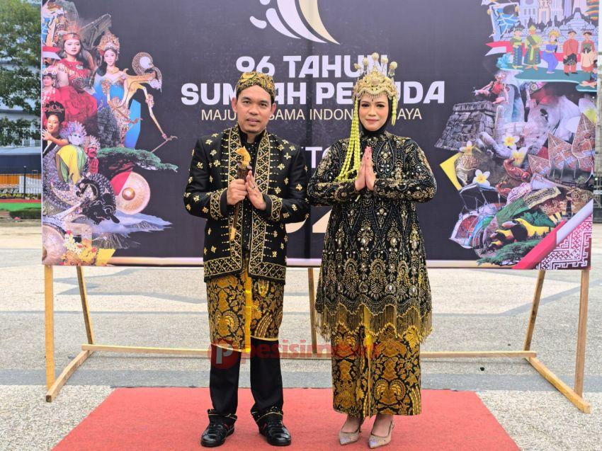 Penjabat (Pj) Bupati Indragiri Hilir, H. Erisman Yahya, menghadiri Upacara Peringatan 96 tahun Hari Sumpah Pemuda 2024