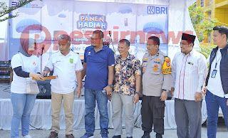 Pj Bupati Inhil Yang Diwakili Asisten II Bidang Ekonomi Pembangunan Drs.Jinaidi Ismail Hadiri Panen Hadia BRI