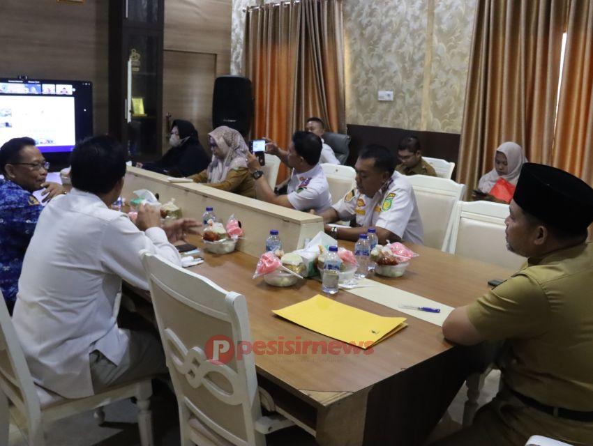 Pemkab Inhil Rapat Pengendalian Inflasi Secara Virtual Dengan Kemendagri