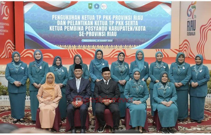 Hj. Katerina Susanti Herman Resmi Menjabat Ketua TP PKK Inhil 2025-2030