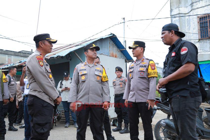 Kapolres Inhil Pantau Arus Balik Mudik Lebaran di Guntung