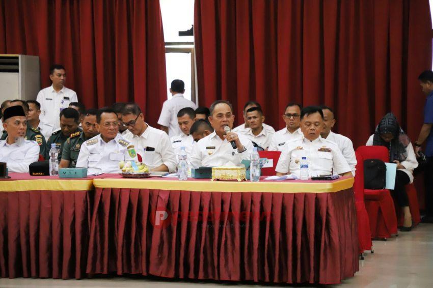 Bupati Inhil Tegaskan Komitmen Dukung Swasembada Pangan Nasional di High Level Meeting Pemprov Riau