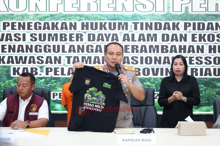 Polda Riau Tangkap Penjual Lahan di Hutan Tesso Nilo*