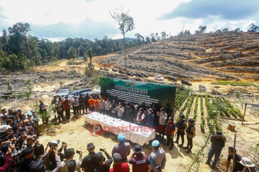 Tindak Tegas Perusakan Hutan, Polda Riau Tegaskan Komitmen Green Policing